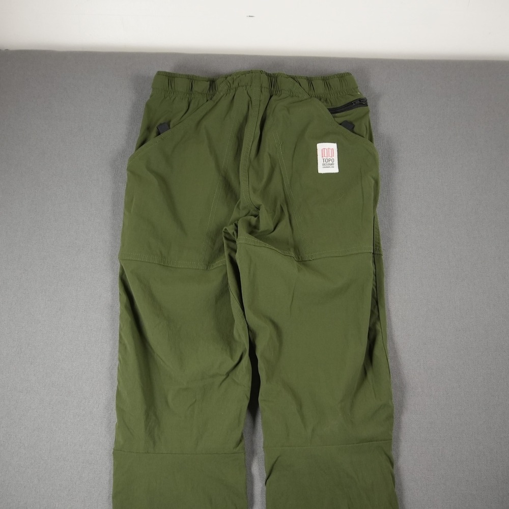 Topo Designs USA Nylon Straight Leg Tech Elastic Pant Mens 25x30 Belt Adjustable - Picture 13 of 14